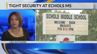 Tight security at Echols Middle school [upl. by Russ]