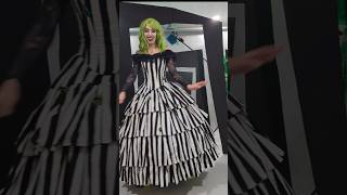 My Beetlejuice Ball gown is finished grwm beetlejuicecosplay beetlejuice sewing [upl. by Brandi]