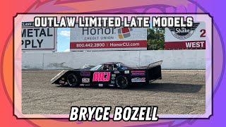 61424  GoPro  Bryce Bozell  Outlaw Limited Late Model AFeature 1st Place  Kalamazoo Speedway [upl. by Igenia926]