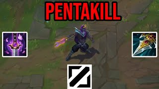 PYKE MID PENTAKILL IN CHALLENGER [upl. by Ecinnahs]