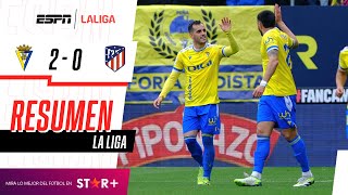 ¡BATACAZO DE LOS PIRATAS ANTE EL ALETI DEL CHOLO SIMEONE  Cádiz 20 Atl Madrid  RESUMEN [upl. by Amlev608]