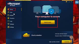 Protegent Antivirus  Downloading Installation amp User InterfaceEnglish [upl. by Jemine]