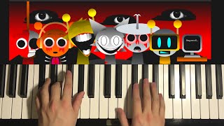 How To Play  Incredibox Sprunki Horror Theme Piano Tutorial Lesson [upl. by Lamoree]