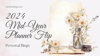 2024 Mid Year Planner Flip  Personal Rings Moterm [upl. by Vasili36]