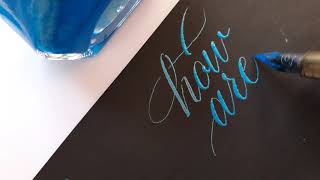 Calligraphy handwriting  Copperplate [upl. by Oregolac621]