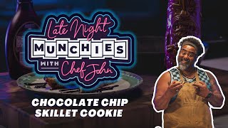 Late Night Munchies  Chocolate Chip Skillet Cookie [upl. by Ynnel]