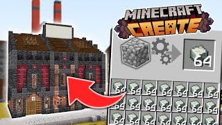 I Made a Fully Automated Andesite Alloy Factory in Minecraft Create [upl. by Aitnauq]