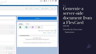 Generate a serverside document from a FlexCard EP43 [upl. by Orozco]