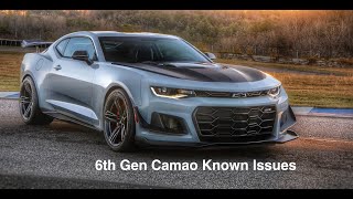 6th Gen Camaro Known Issues [upl. by Pelligrini]