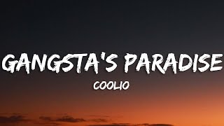 COOLIO  GANGSTA PARADISE  LYRICS  FT LV [upl. by Eirolav]