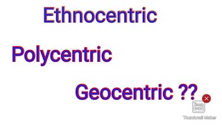 Ethnocentric Polycentric Geocentric UGC NET Labour Welfare and Management [upl. by Kantor268]