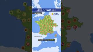 Météo du Jeudi 11 au Samedi 13 Juillet 2024 [upl. by Klehm]