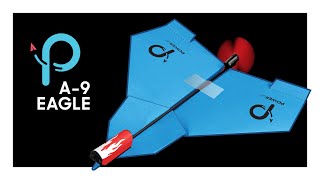 How to Fold A9 Eagle — Jet Paper Airplane — Works with Powerup 20 40 — Folding Tutorial [upl. by Karlotte]