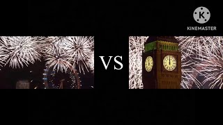 BBC London New Year Fireworks 2014 [upl. by Iilek948]