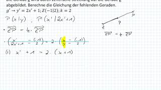 Zentrische Streckung  Urgeradengleichung bestimmen 9I7 [upl. by Sivrat]