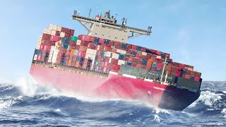 A Day in Life of a Container Ship in Middle of the Ocean [upl. by Idelia]