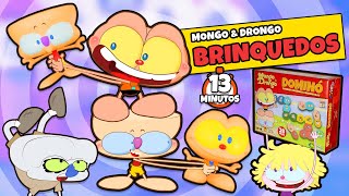 Mongo e Drongo em 3 vídeos com os brinquedos de Mongo e Drongo em desenho animado [upl. by Smaoht]