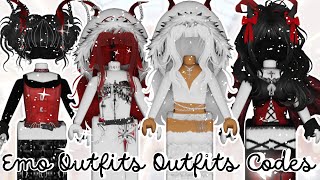 Emo Outfits IdeasOUTFITS CODES w Links Roblox berry Avenue outfit codes [upl. by Naujak]