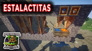 Construí una TRAMPA de ESTALACTITA en Minecraft 🚧 shorts [upl. by Arriaet]