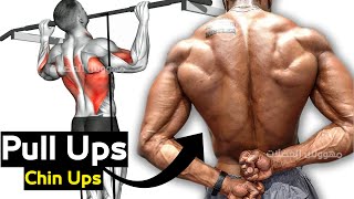 The Perfect PULL UPS  CHIN UPS 💪 تمارين العقلة [upl. by Dehnel]