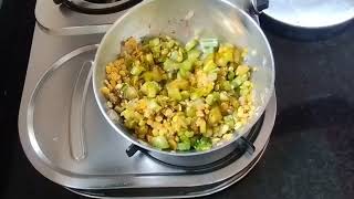 पडवळ भाजी रेसीपी snake gourd recipe viral shorts padwal bhaji recipe [upl. by Eicarg553]