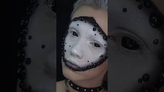 black contacts makeup transition makeup artmakeup creativemakeup halloween halloweenmakeup [upl. by Hortensia]