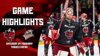 Cardiff Devils v Sheffield Steelers  February 24th 2024  Highlights [upl. by Nonaihr570]