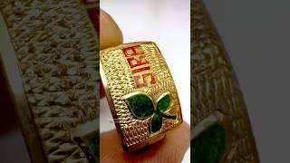 Enamel name making Gold Ring goldjewellery trending shorts viralvideo [upl. by Tali]