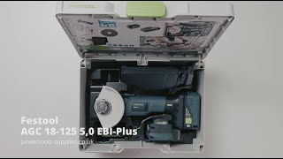 Festool AGC 18125 50 EBIPlus  577701 [upl. by Monto]