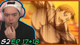 ESCANOR VS DROLE AND GLOXINIA Seven Deadly Sins Season 2 Episode 17 and 18 Reaction [upl. by Ogilvy796]