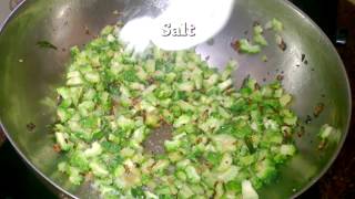 Pavakkai poriyal recipe in tamilpavakkai fry tamilபாவக்காய் பொறியல் [upl. by Elocal574]