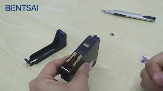 How to refill ink cartridge for BENSTAI B30 and B80 handheld inkjet printer [upl. by Dwayne]