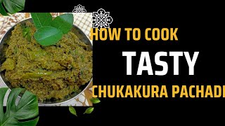 How to cook chukakura pachadirecipe [upl. by Ysus]