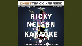 Teenage Idol Karaoke Version In the Style of Ricky Nelson [upl. by Haimerej]