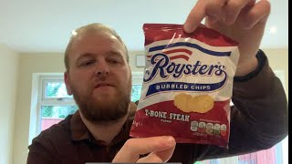 Royster’s TBone Steak Flavour Bubbled Chips  Review [upl. by Eissehc]