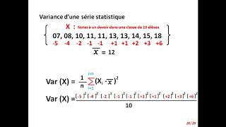 Moyenne variance et écart type Terminale S [upl. by Lerrud]