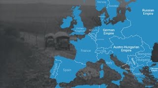 Animated Map Shows How World War I Changed Europes Borders [upl. by Rihat]