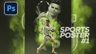 Creative Sports Poster Design Tutorial in Photoshop Full Walkthrough  Hindi [upl. by Ettesil652]