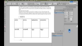 indesign táblázat szöegtávolságok [upl. by Byler53]