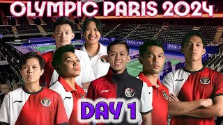 DAY 1 OLYMPIC PARIS 2024 Live Stream Badminton [upl. by Arretal]