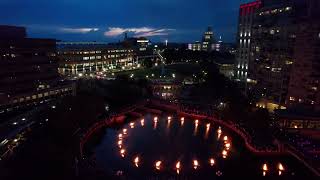 Waterfire 2023  Providence RI  DJI Air 2S  4K [upl. by Aylward]