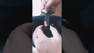 How to lock a double DRing motorcycle helmet straps  Axor Turbine Helmet [upl. by Iddet]