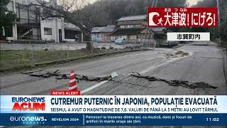 Cutremur cu magnitudinea 76 în Japonia A fost emisă alertă de tsunami [upl. by Yeca]