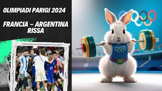 Olimpiadi Parigi 2024  Calcio  Francia  Argentina  Finisce in rissa [upl. by Yreva217]