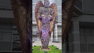 Knife Angel is a contemporary sculpture formed of 100000 knives created by artist Alfie Bradley [upl. by Moss]