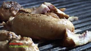 Grilled testicles AphrodisiacsBizarre Foods [upl. by Neehs]