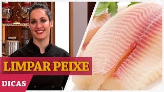 COMO LIMPAR PEIXE com Raquel  DICAS MASTERCHEF [upl. by Antsirhc]