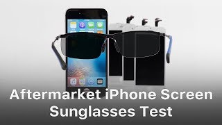 Aftermarket iPhone LCD Screen Visibility Under Sunglasses [upl. by Nnhoj]