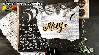 🌖 💫 Bullet journal de MAYO  portada  calendario [upl. by Thedric]