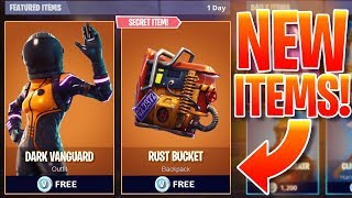 ALL NEW DARK VANGUARD FORTNITE Skin amp Items  SECRET Dark Vanguard SKIN amp MORE UPDATE [upl. by Orman]